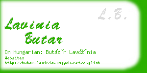 lavinia butar business card